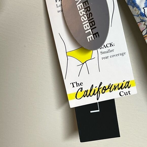 NWT La Blanca Limoncello Reversible California Cut Hipster Sz 12 - Picture 10 of 11